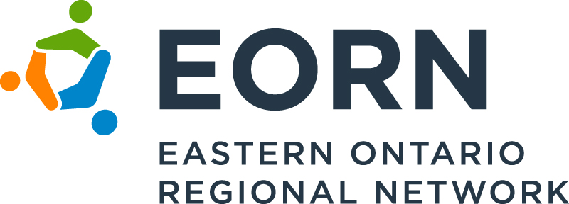 EORN logo loop and text