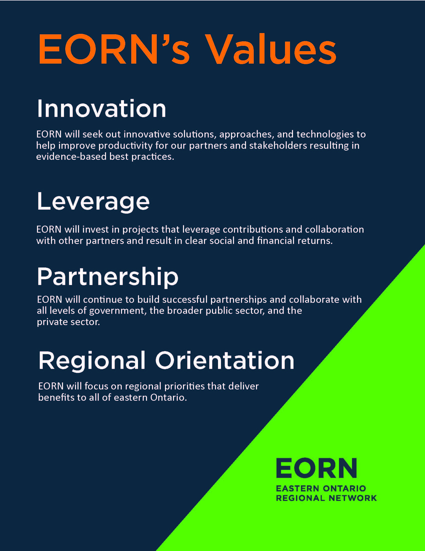 EORN Values