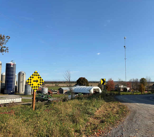 Cell tower in rural eastern Ontario